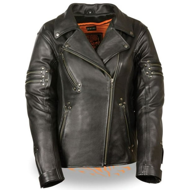 Black, XXX-Large Milwaukee Mens 1.2 mm Premium Leather Vented Riding Jacket Black, XXX-Large Milwaukee Mens 1.2 mm Premium Leather Vented Riding Jacket